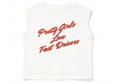 T-shirt Crop sans manche Femme Pretty Girls love Fast Drivers